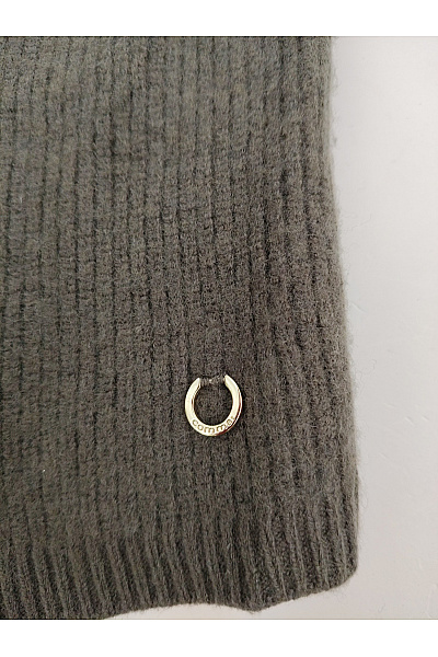 COMMA Dámský khaki pletený kardigan s kapsami Vel. EU 36 | COMMA | obrázek 3