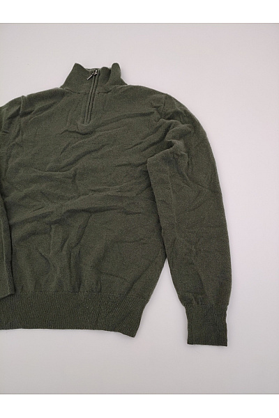 LAWRENCE GREY Pánský kašmírový pulovr khaki se stojáčkem Vel. M | LAWRENCE GREY | obrázek 2