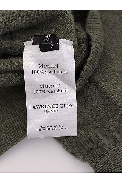 LAWRENCE GREY Pánský kašmírový pulovr khaki se stojáčkem Vel. M | LAWRENCE GREY | obrázek 6