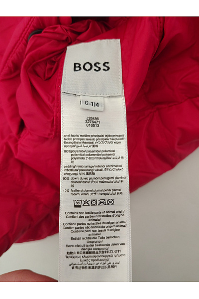 Hugo Boss Červená dětská prošívaná vesta s kapucí Vel. EU 114 | Hugo Boss | obrázek 4