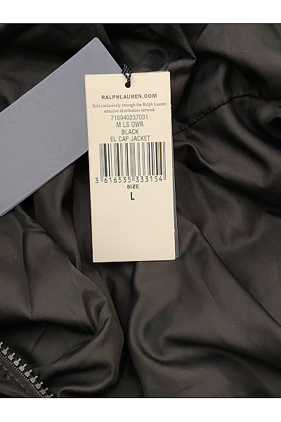 Ralph Lauren Černá pánská prošívaná zimní bunda s kapucí puffer Vel. L | Ralph Lauren | obrázek 7
