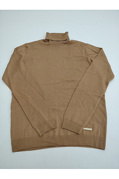 Ungaro Pánský Hnědý Vlněný Rolák Merino Basic Velikost M