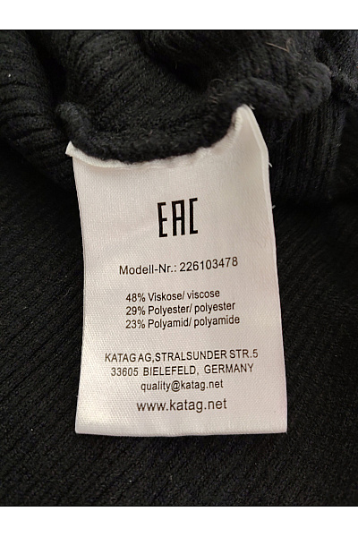 blingberlin Černý dámský pulovr se stojáčkem oversized Vel. M | blingberlin | obrázek 4