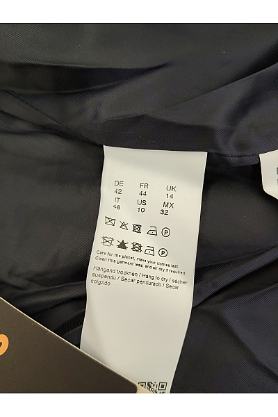 Hugo Boss Bavlněné modré vzorované sako s jedním knoflíkem Vel. DE 42 | Hugo Boss | obrázek 6