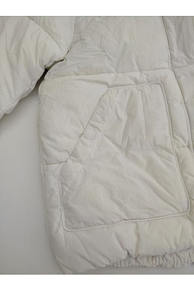 champion Bílá prošívaná puffer bunda oversize Velikost US LARGE | champion | obrázek 4