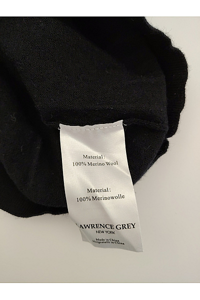 LAWRENCE GREY Dámský černý vlněný pulovr basic Velikost XL | LAWRENCE GREY | obrázek 4