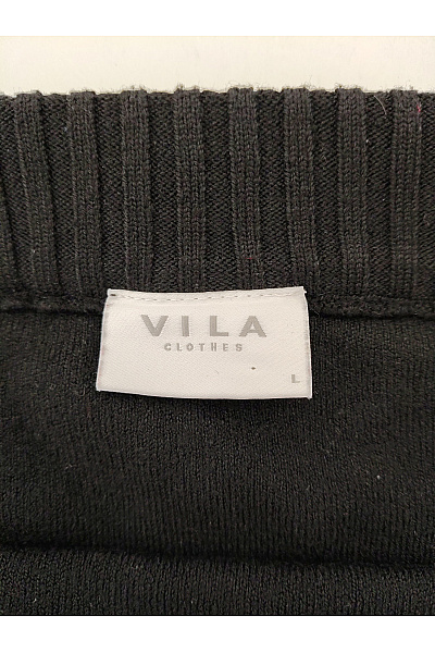 VILA Černá mini áčková sukně s pružným pasem Velikost L | VILA | obrázek 5