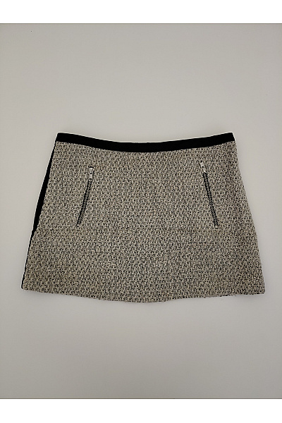 Topshop Černobílá mini sukně se zipem elegantní Vel. EU 40 | Topshop | obrázek 2