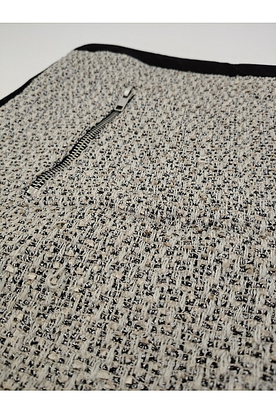 Topshop Černobílá mini sukně se zipem elegantní Vel. EU 40 | Topshop | obrázek 4