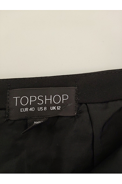 Topshop Černobílá mini sukně se zipem elegantní Vel. EU 40 | Topshop | obrázek 5