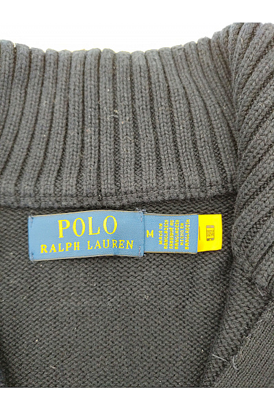 Ralph Lauren Pánský modrý bavlněný pulovr se stojáčkem na zip Vel. US M | Ralph Lauren | obrázek 6