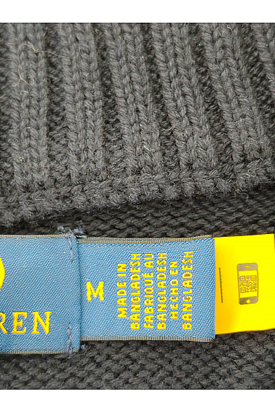Ralph Lauren Pánský modrý bavlněný pulovr se stojáčkem na zip Vel. US M | Ralph Lauren | obrázek 7