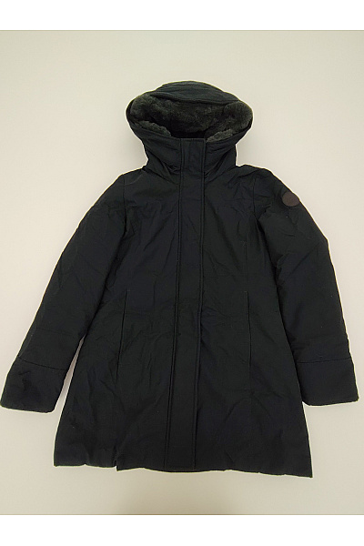 Woolrich Dámská černá Zimní Parka S Kapucí A Kožíškem Vel. L