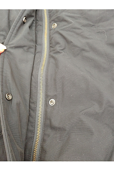 Woolrich Dámská černá zimní parka s kapucí a kožíškem Vel. L | Woolrich | obrázek 2