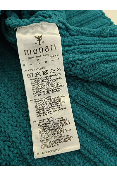 monari Zelený dámský pletený pulovr oversized Velikost DE 42 | monari | obrázek 5