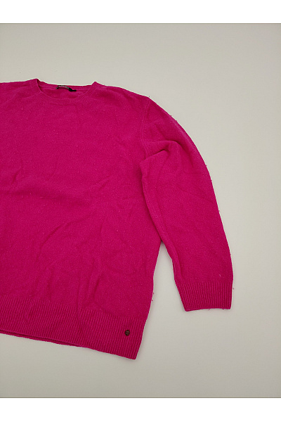 OLSEN Dámský růžový pletený pulovr basic Vel. US XXL/18 | OLSEN | obrázek 3