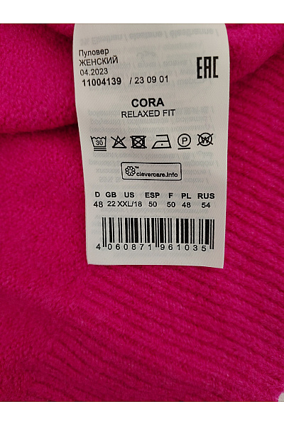 OLSEN Dámský růžový pletený pulovr basic Vel. US XXL/18 | OLSEN | obrázek 6