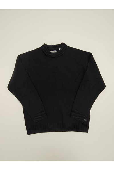 JACK & JONES Černý Pletený Pánský Pulovr Basic Vel. L