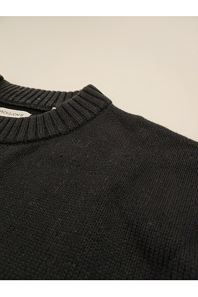 JACK & JONES Černý pletený pánský pulovr basic Vel. L | JACK & JONES | obrázek 3