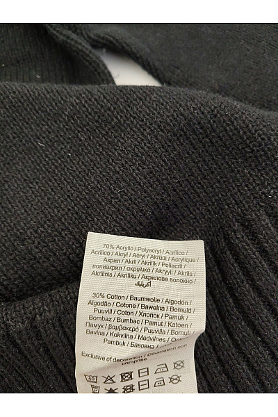 JACK & JONES Černý pletený pánský pulovr basic Vel. L | JACK & JONES | obrázek 5