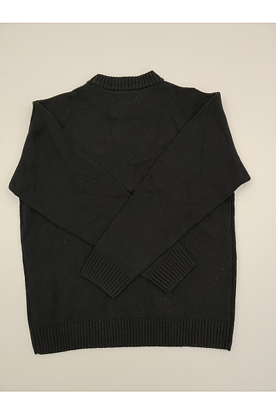 JACK & JONES Černý pletený pánský pulovr basic Vel. L | JACK & JONES | obrázek 7