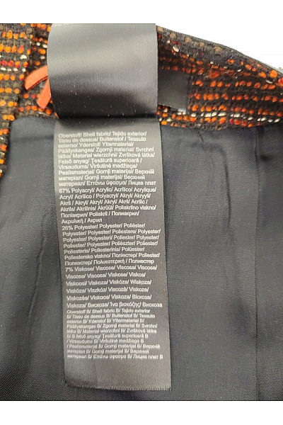 COMMA Hnědá tvídová mini sukně pouzdrová podzimní elegantní Vel. EU 38 | COMMA | obrázek 4