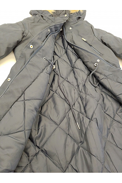 VERO MODA Černá zimní dlouhá parka s kapucí a kožíškem Vel. S | VERO MODA | obrázek 6