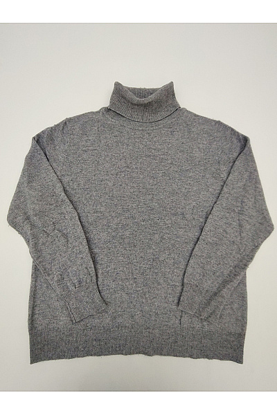 GC FONTANA Šedý Vlněný Rolák Merino Basic Velikost IT 42