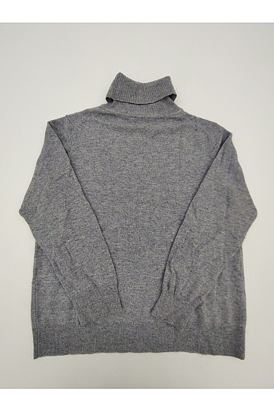 GC FONTANA Šedý vlněný rolák merino basic Velikost IT 42 | GC FONTANA | obrázek 7