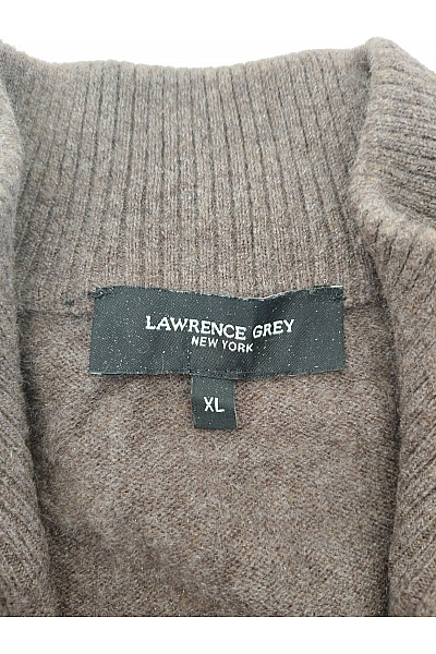 LAWRENCE GREY Pánský hnědý kašmírový pulovr se stojáčkem Velikost XL | LAWRENCE GREY | obrázek 5