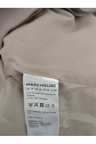 Warehouse Hnědá mini áčková sukně se zipem Velikost UK 14 | Warehouse | obrázek 8