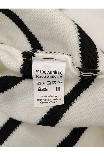 SHADE Dámský pruhovaný pulovr se spadlými rameny Velikost XL | SHADE | obrázek 5