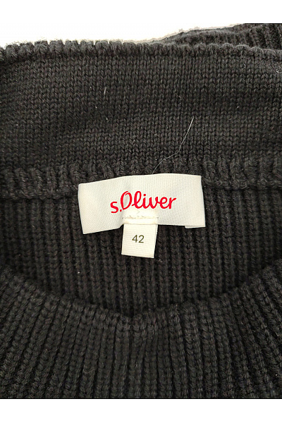 s.OLIVER Dámský černý bavlněný pulovr se stojáčkem Vel. 42 | s.OLIVER | obrázek 7