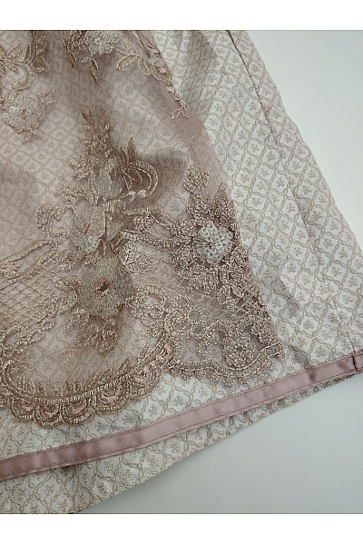 trachtenhof Dívčí společenské šaty dirndl béžové krajkové Velikost EU 134/140 | trachtenhof | obrázek 2
