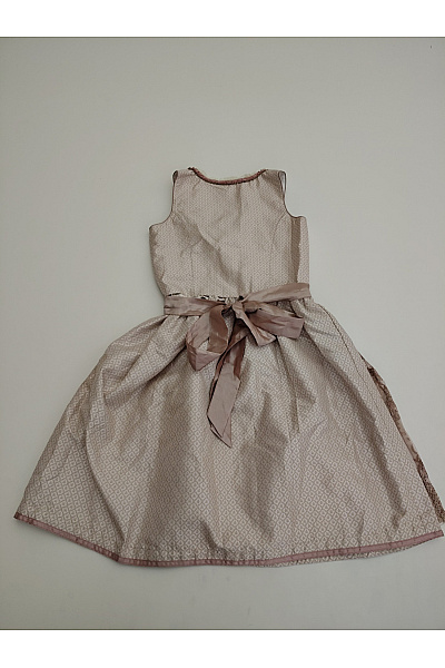 trachtenhof Dívčí společenské šaty dirndl béžové krajkové Velikost EU 134/140 | trachtenhof | obrázek 5