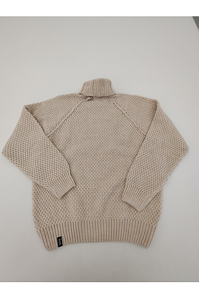 WORMLAND Béžový vlněný pletený rolák oversized Vel. DE XL | WORMLAND | obrázek 2
