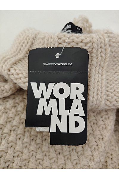 WORMLAND Béžový vlněný pletený rolák oversized Vel. DE XL | WORMLAND | obrázek 5