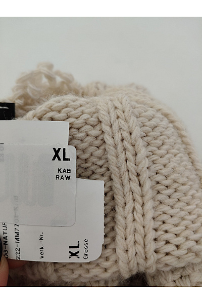 WORMLAND Béžový vlněný pletený rolák oversized Vel. DE XL | WORMLAND | obrázek 6