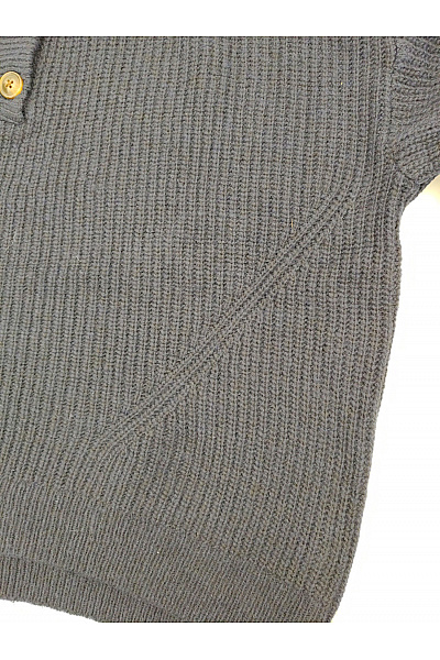 French Connection Černý pletený pulovr se stojáčkem a knoflíky Velikost L | French Connection | obrázek 10