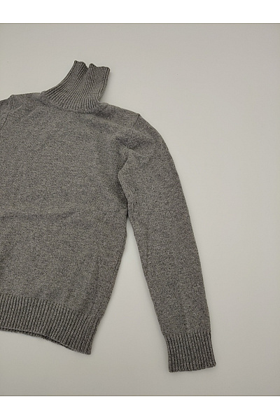 MAX TONSO CASHMERE Šedý vlněný rolák basic Velikost M | MAX TONSO CASHMERE | obrázek 2