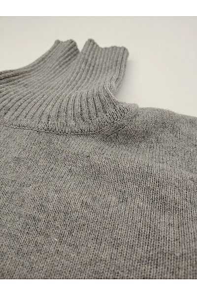 MAX TONSO CASHMERE Šedý vlněný rolák basic Velikost M | MAX TONSO CASHMERE | obrázek 4