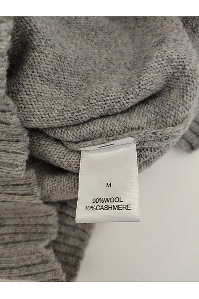 MAX TONSO CASHMERE Šedý vlněný rolák basic Velikost M | MAX TONSO CASHMERE | obrázek 5