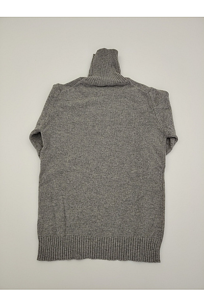 MAX TONSO CASHMERE Šedý vlněný rolák basic Velikost M | MAX TONSO CASHMERE | obrázek 7