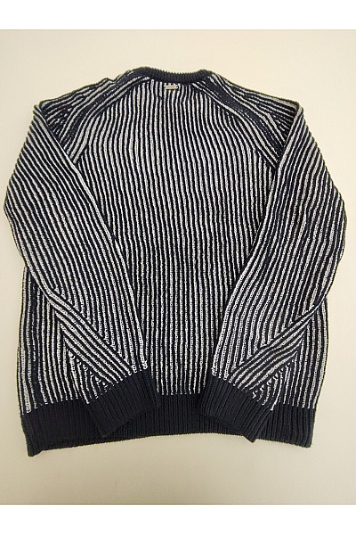 Guess Černobílý pruhovaný pletený pulovr Vel. L | Guess | obrázek 8