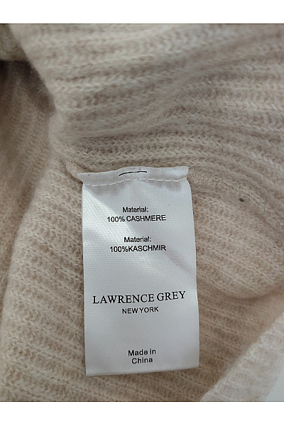 LAWRENCE GREY Dámský béžový kašmírový rolák pletený žebrovaný basic Vel. EU 36 | LAWRENCE GREY | obrázek 7