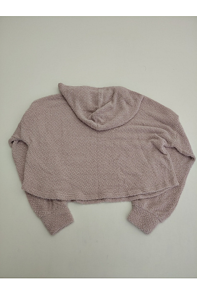 Hollister Dámský krátký crop pulovr s kapucí růžový Vel. M | Hollister | obrázek 5