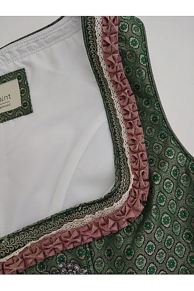 Stockerpoint Zelené dirndl šaty midi retro společenské Vel. EU 40 | Stockerpoint | obrázek 5
