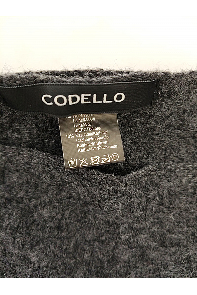 CODELLO Šedá vlněná šála pletená zimní elegantní | CODELLO | obrázek 4