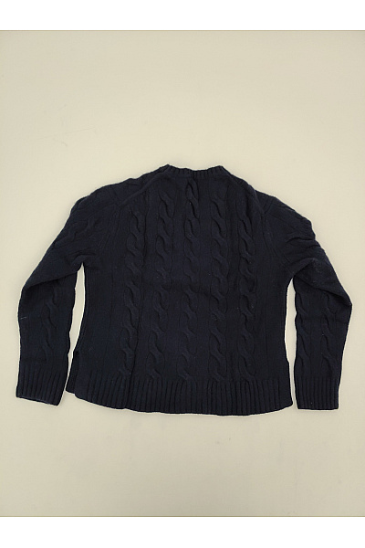 Ralph Lauren Černý vlněný pulovr s copánkovým vzorem Vel. US XL | Ralph Lauren | obrázek 8