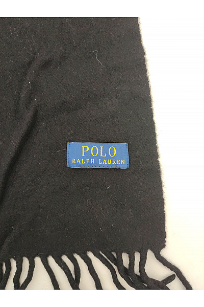 Ralph Lauren Černá pletená šála s třásněmi | Ralph Lauren | obrázek 5